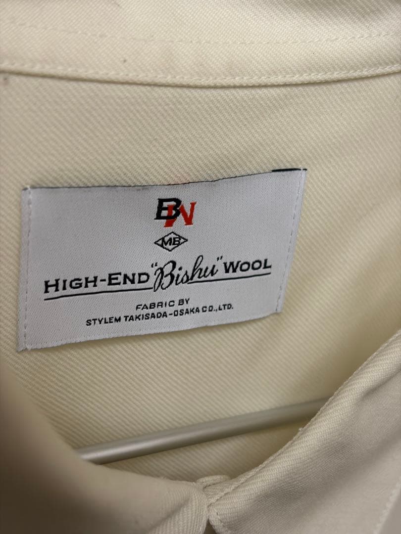 MBハイエンド尾州ウールシャツ　Ｍサイズ