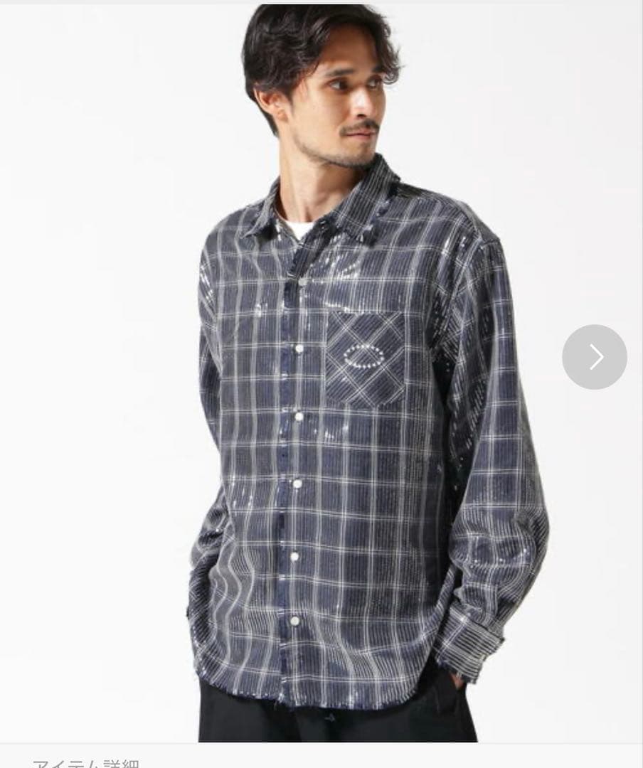 AFB  FLASH別注スパンコールシャツ