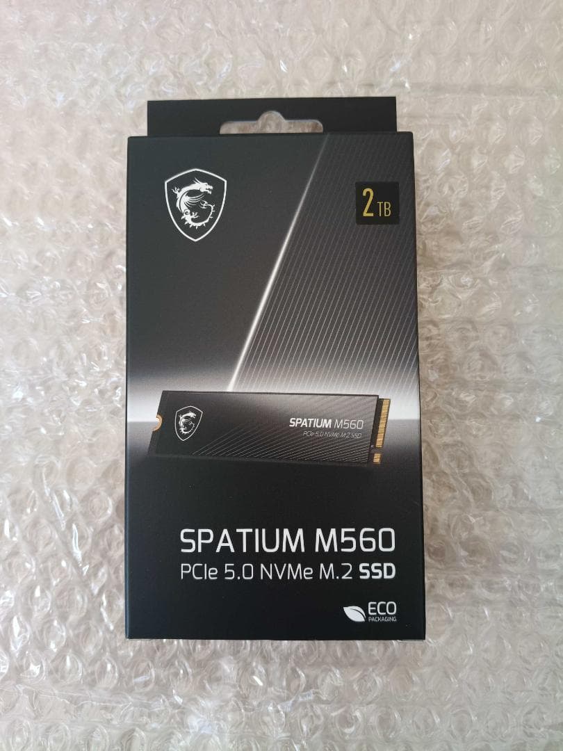 MSI SPATIUM M560 PCIe 5.0 SSD 2TB 新品未開封