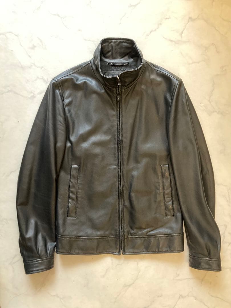 D&Gドルチェ＆ガッバーナ 黒レザーライダース プラダ好き