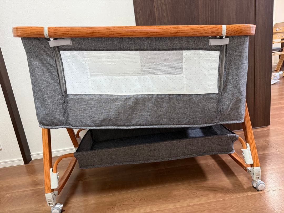 ベビーベッド 添い寝 キャスター付