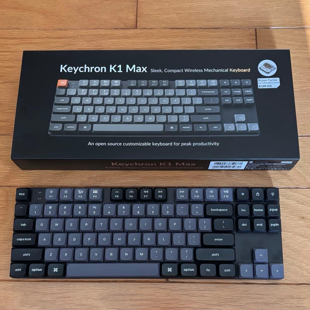 値下、Keychron K1 MAX 茶軸