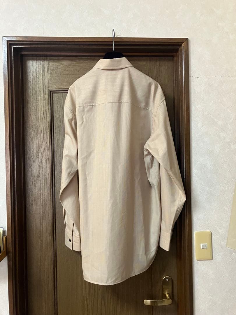 jil sander ウールオーバーシャツ　カシミヤ混　ベージュ