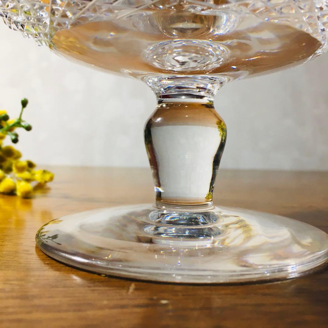 【廃盤】ウォーターフォードクリスタル　アラナ　ラウンドコンポート　プレーンステム