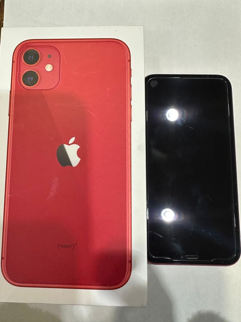iPhone11 128GB SIMフリー 赤　コード　AC等付属品付