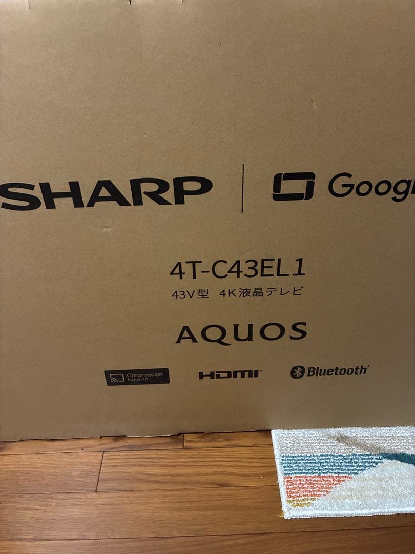SHARP シャープ AQUOS 4K液晶テレビ 43V型（インチ）