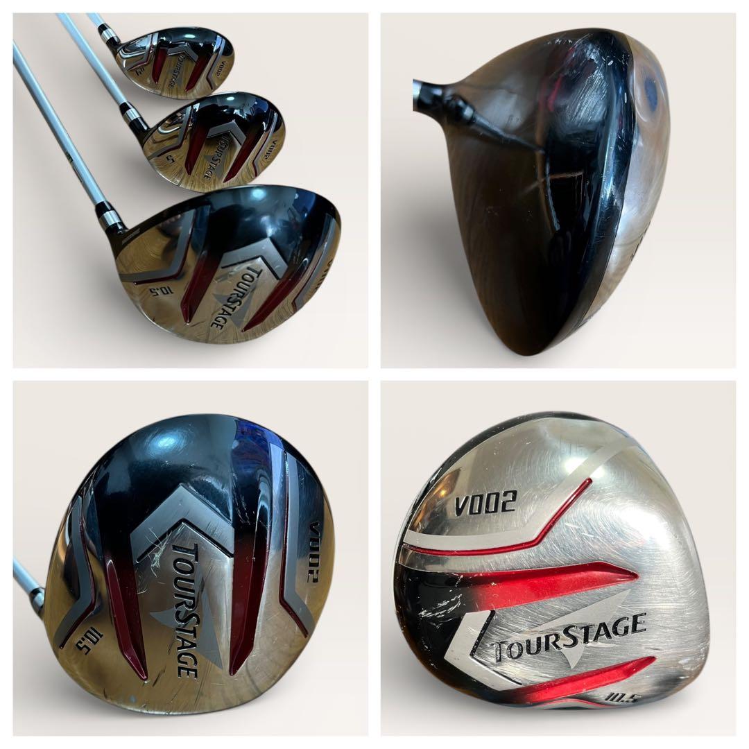 【使用感あり】ブリヂストン tourstage V002 ゴルフ 10本set