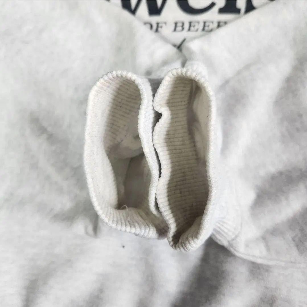 90s　Budweiser　バドワイザー　企業　スウェット　グレー　L相当