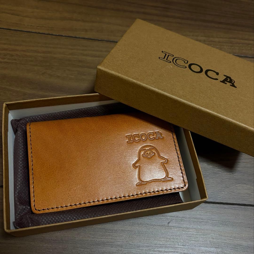 レア限定50個販売品　カモノハシのイコちゃんレザー名刺入れ