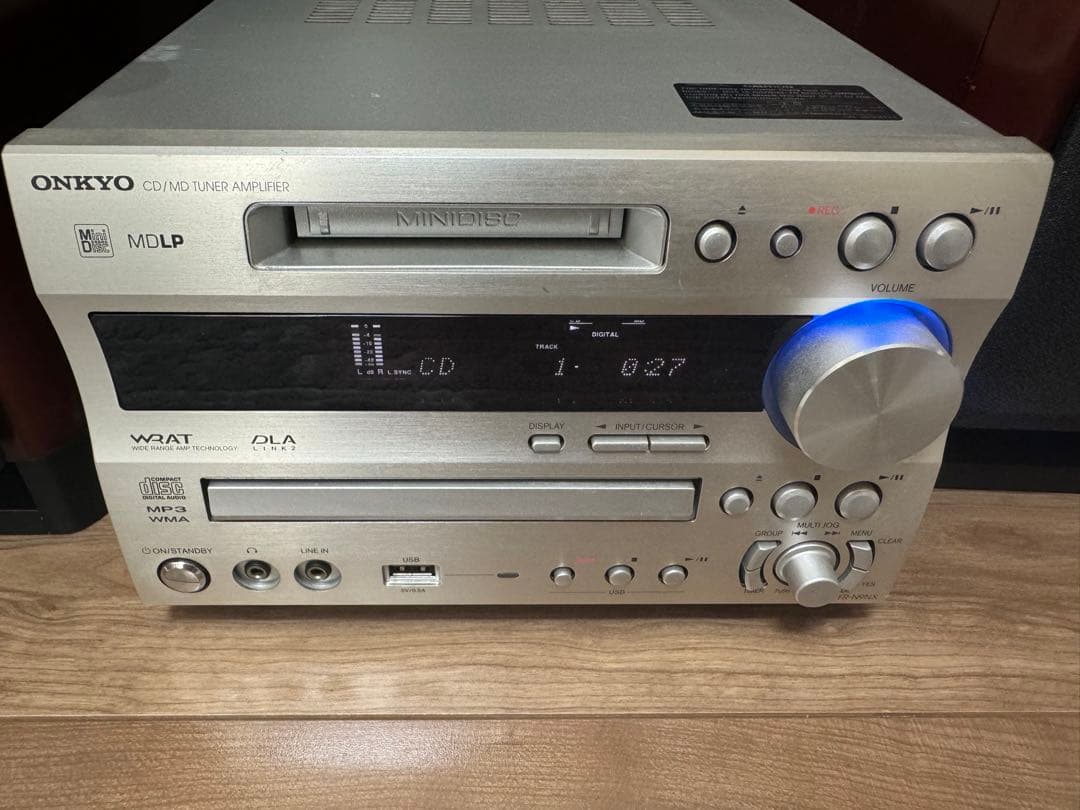ONKYO本体(CD、MD) FR-N9NX スピーカー　D-N9NXジャンク品