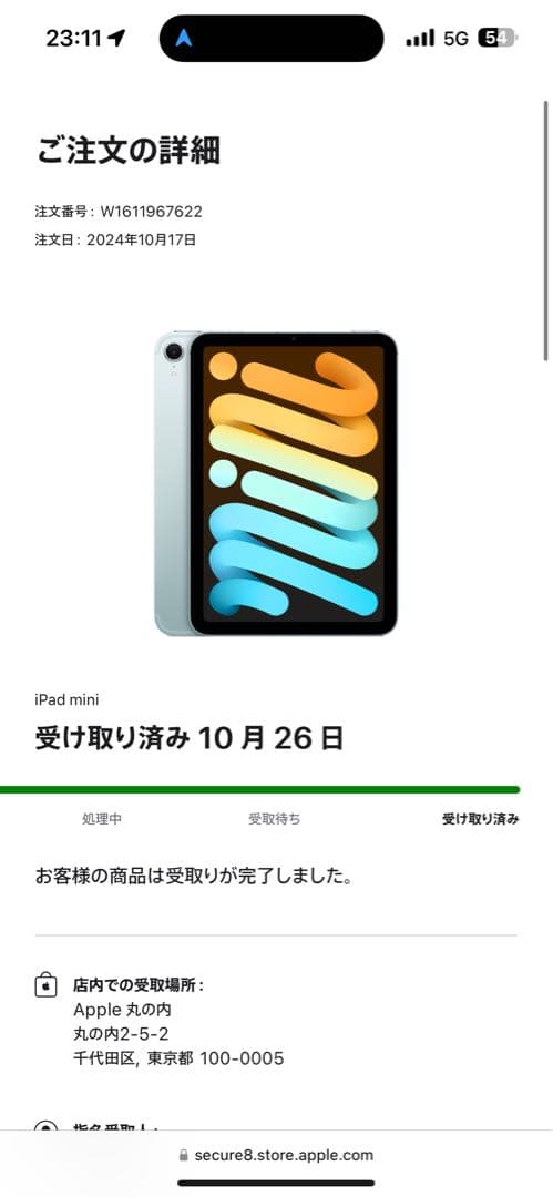 iPad mini セルラー 256 ブルー pencil pro AC＋加入