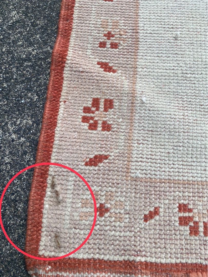 【KMZ】　ヴィンテージラグ　128×209 cm