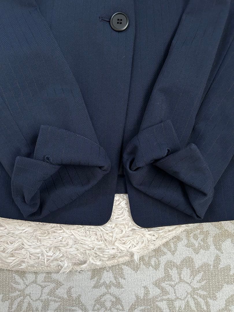 極美品 PLST プラステ セットアップ パンツ スーツ ノーカラー 洗える