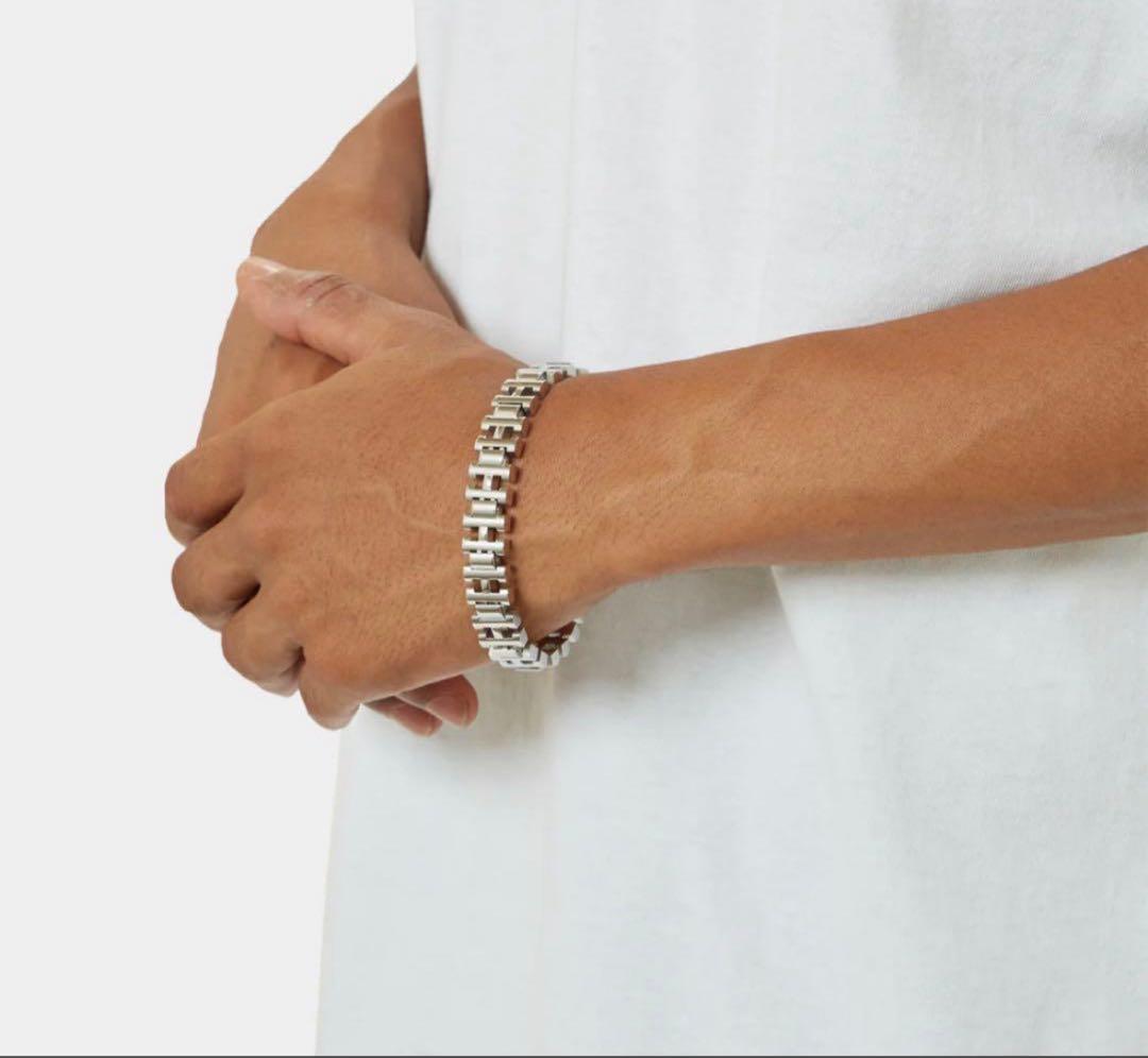 アクセサリー HUF H LINK bracelet SILVER s/m