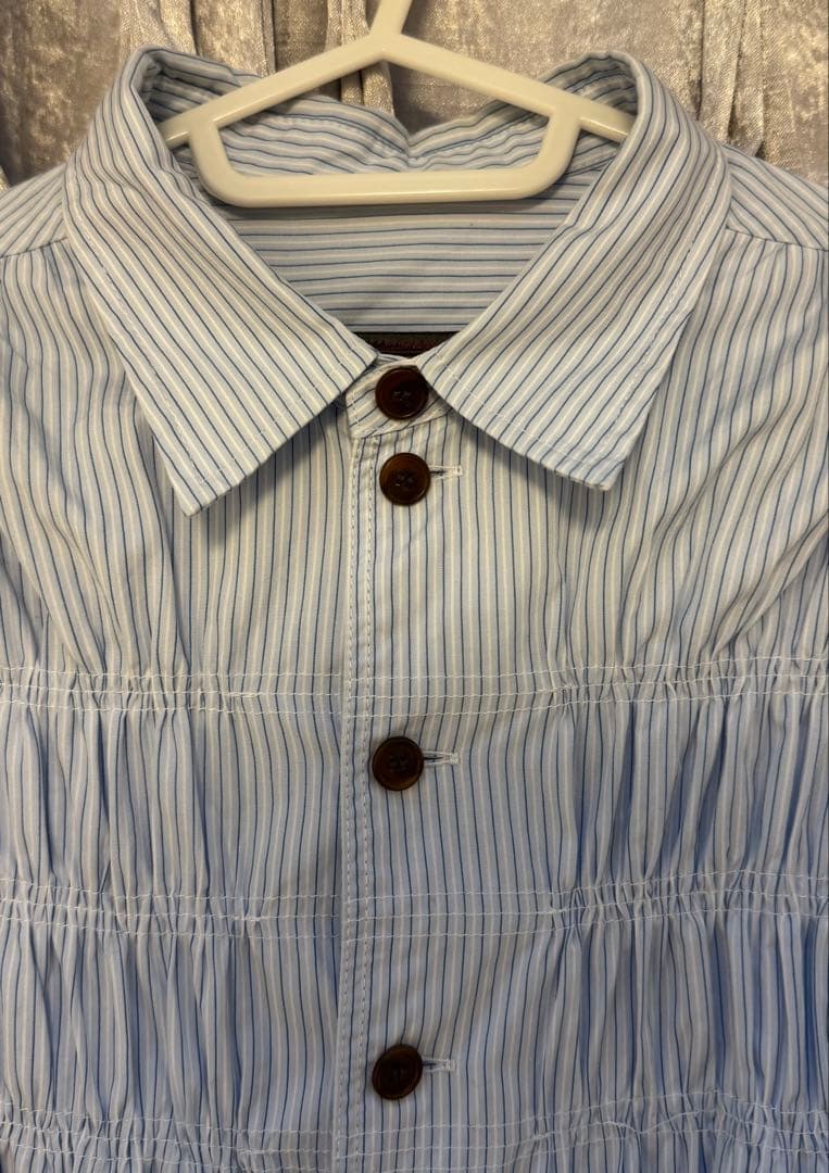 Christopher nemeth シャーリング ストライプシャツ