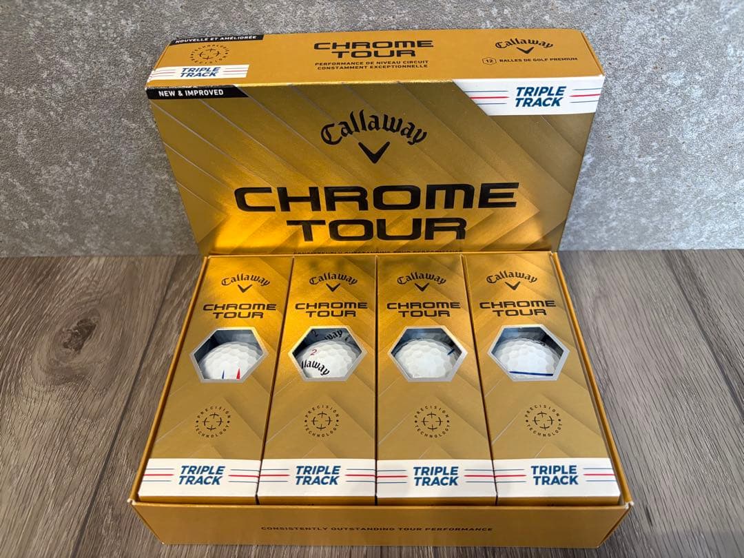 Callaway Chrome Tour ゴルフボール３箱　クロームツアー新品