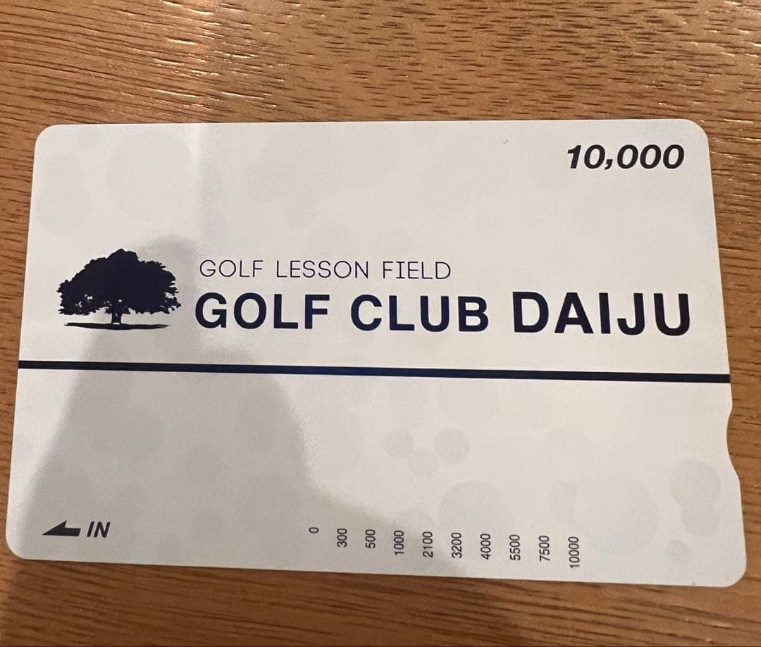 ゴルフクラブ大樹　練習券　未使用10,000円+使いかけ1枚付き！！