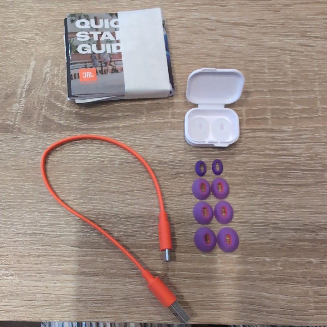 JBL tune flex2 ホワイト 充電ケース付き