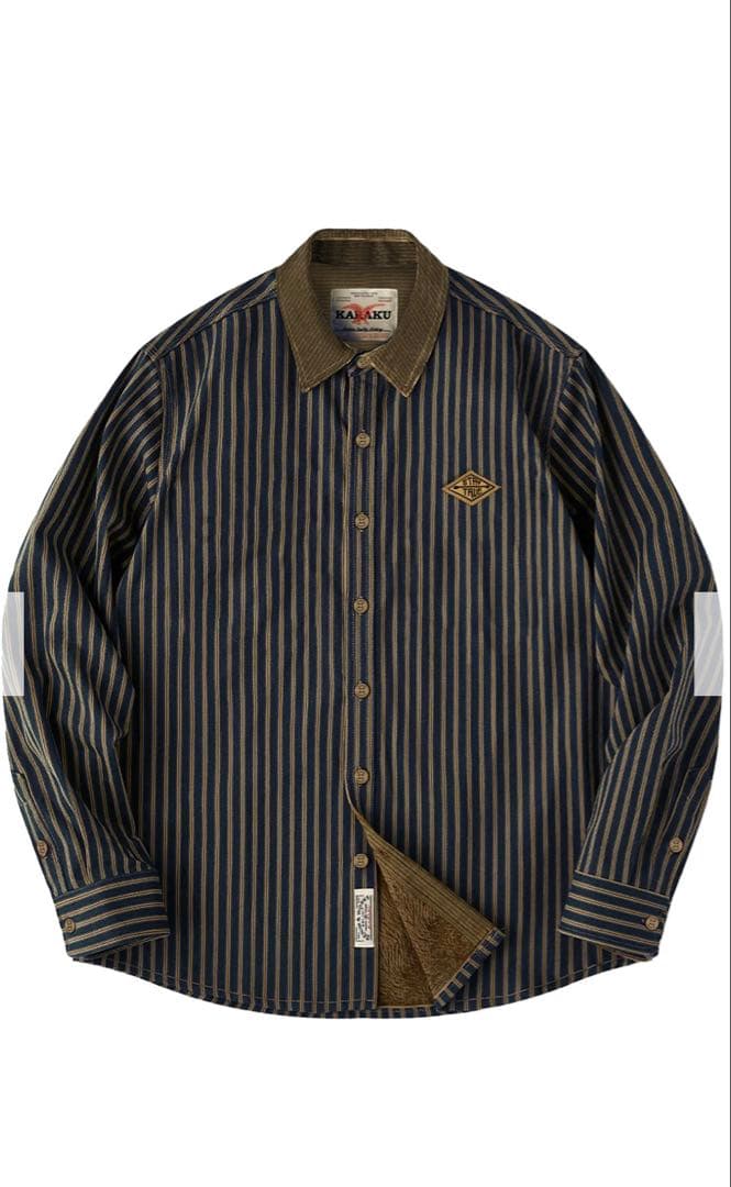 【新品未使用】KARAKUストライプシャツ