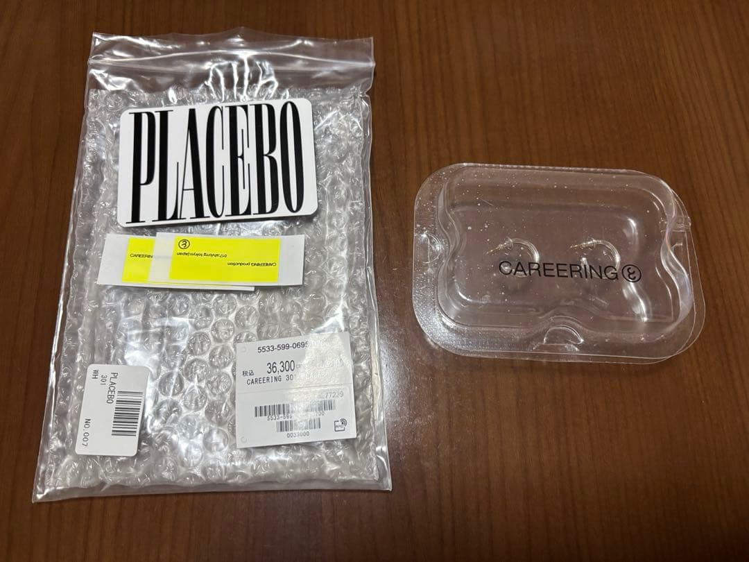 美品 CAREERING 301 PLACEBO PIERCE シルバー 両耳