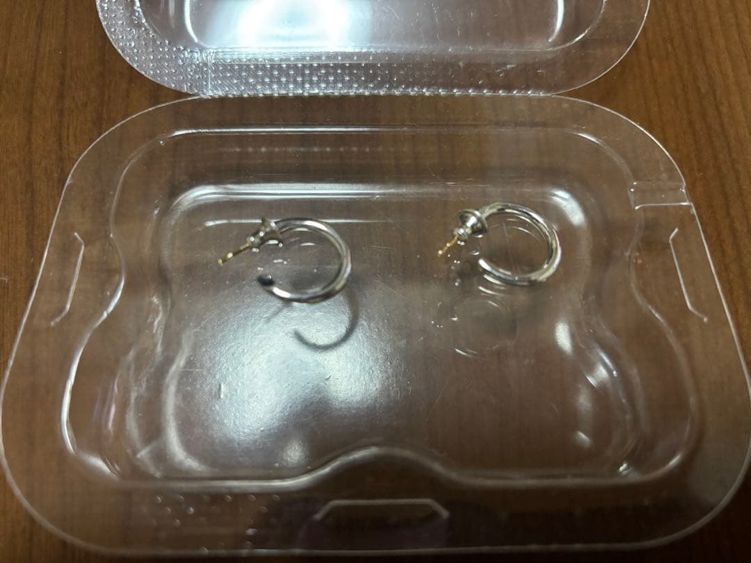 美品 CAREERING 301 PLACEBO PIERCE シルバー 両耳