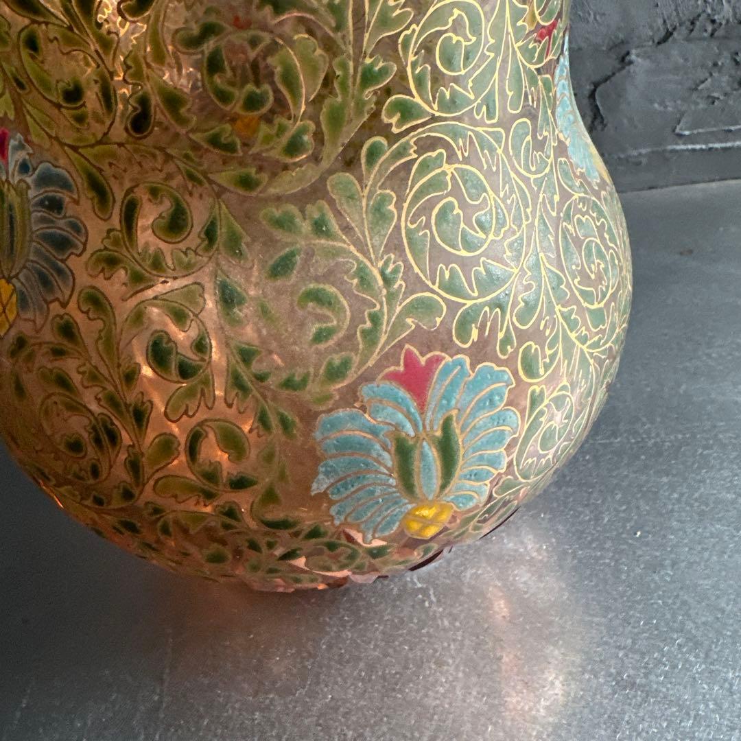 ヴィンテージ素敵すぎる！ずっしり　金彩 花瓶