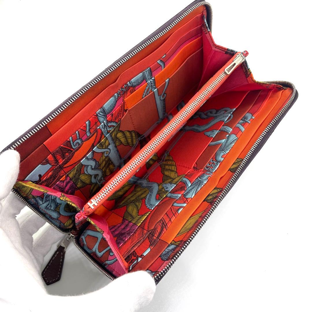 エルメス アザップ ロング シルクイン 長財布 T刻印