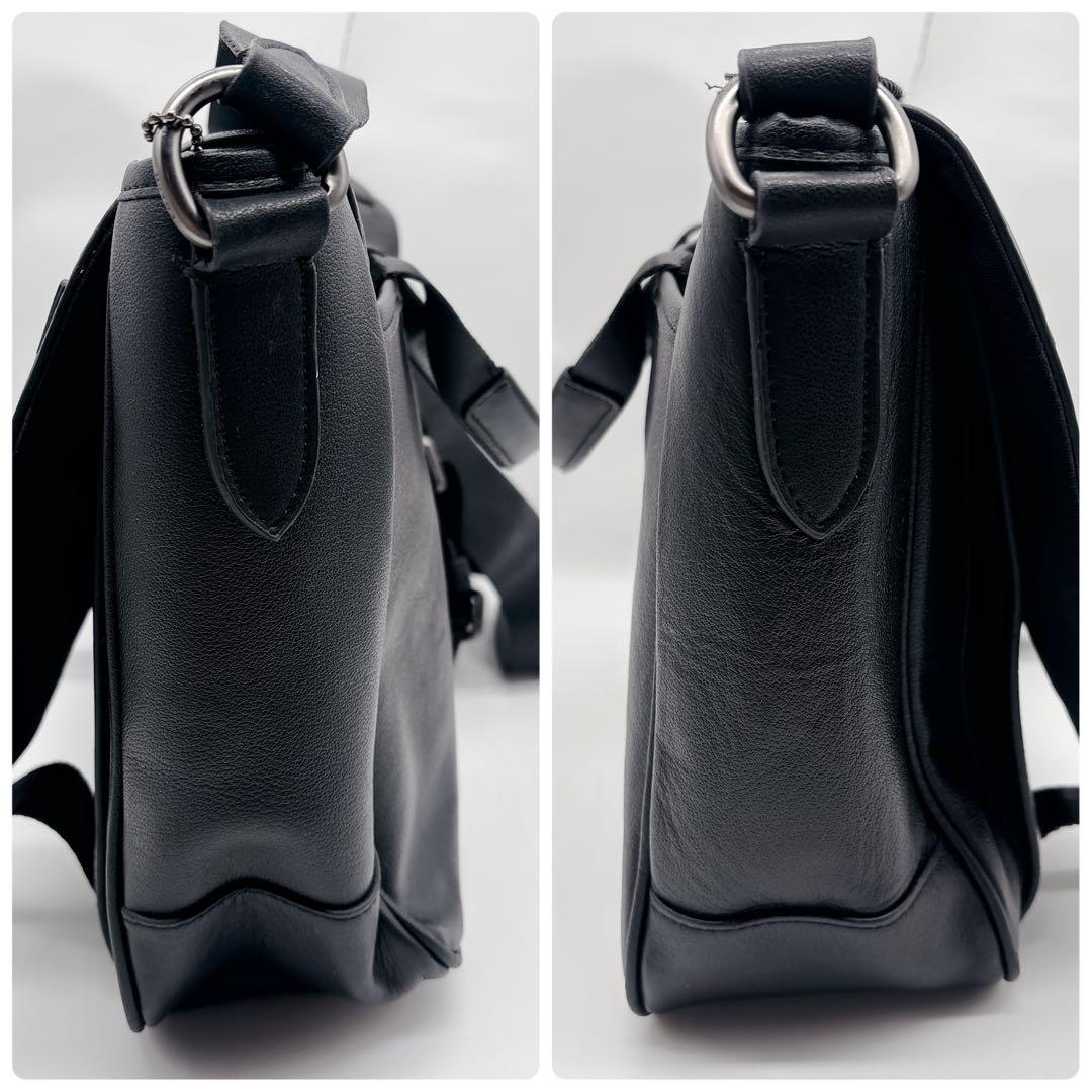 極美品 COACH コーチ レザー 2WAYメッセンジャーバッグ ハンドバッグ