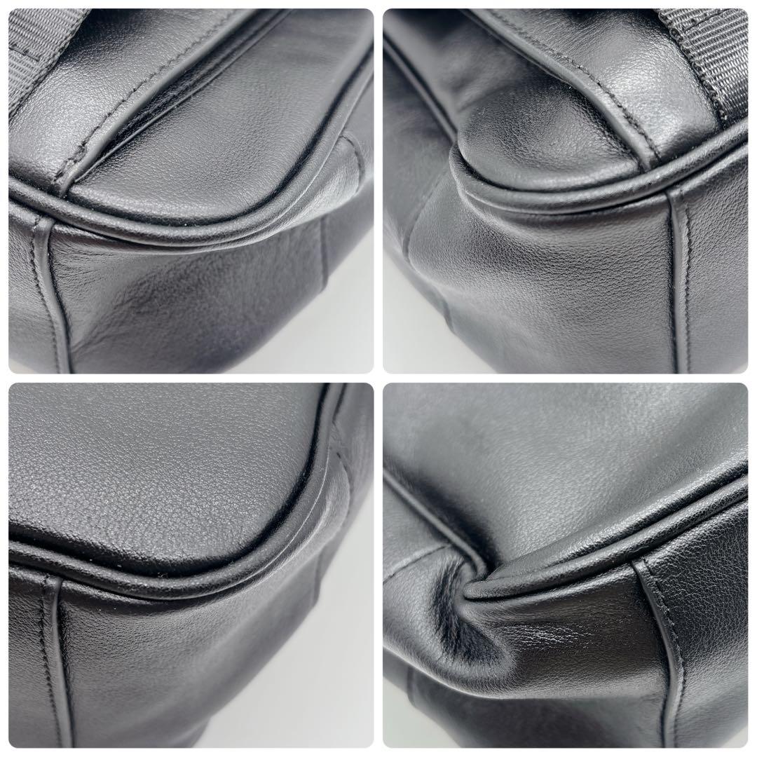 極美品 COACH コーチ レザー 2WAYメッセンジャーバッグ ハンドバッグ