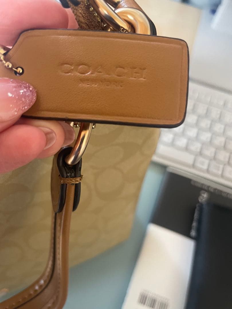 Coach トートバッグ ベージュ キャンバス