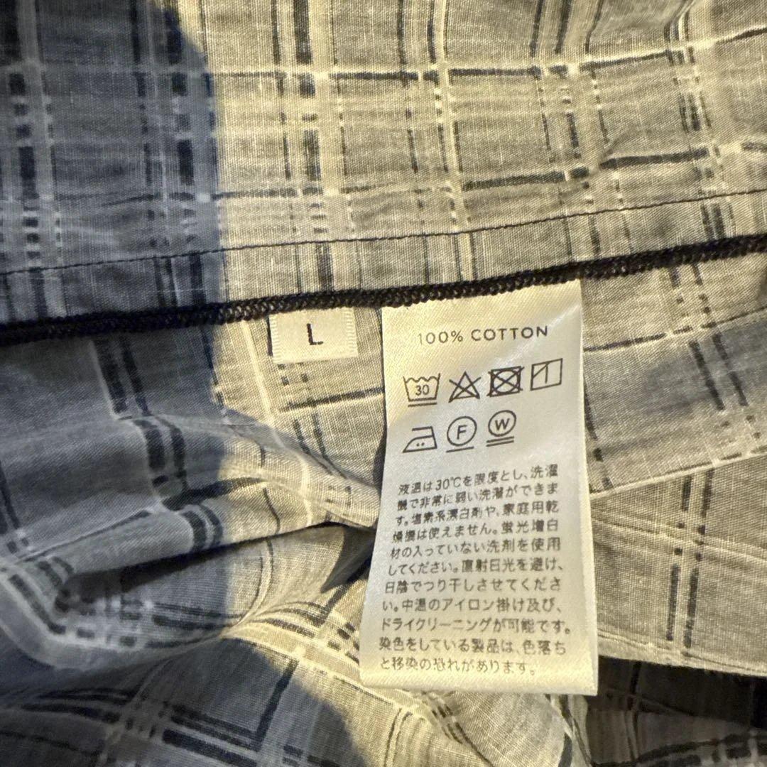 POSTALCO チェック柄シャツ ブラック/ホワイト