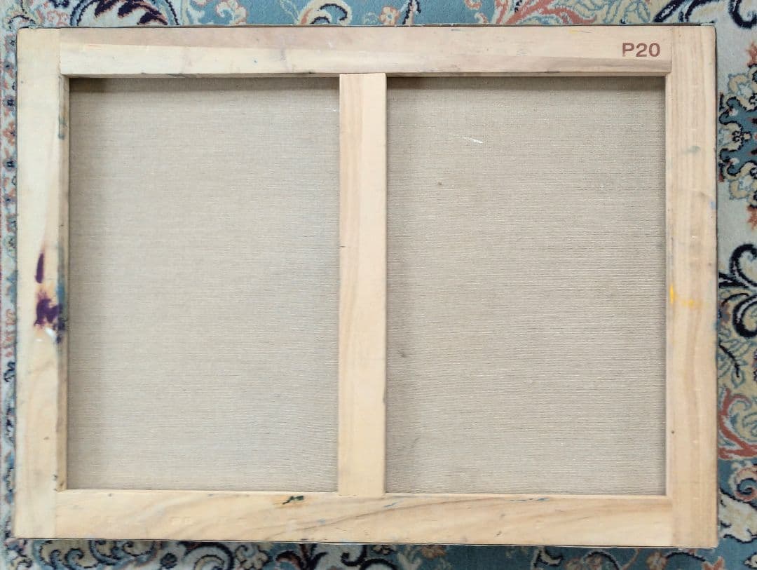 【Popon】油絵 絵画「魚たちの海中公園」 油彩画 原画 P20