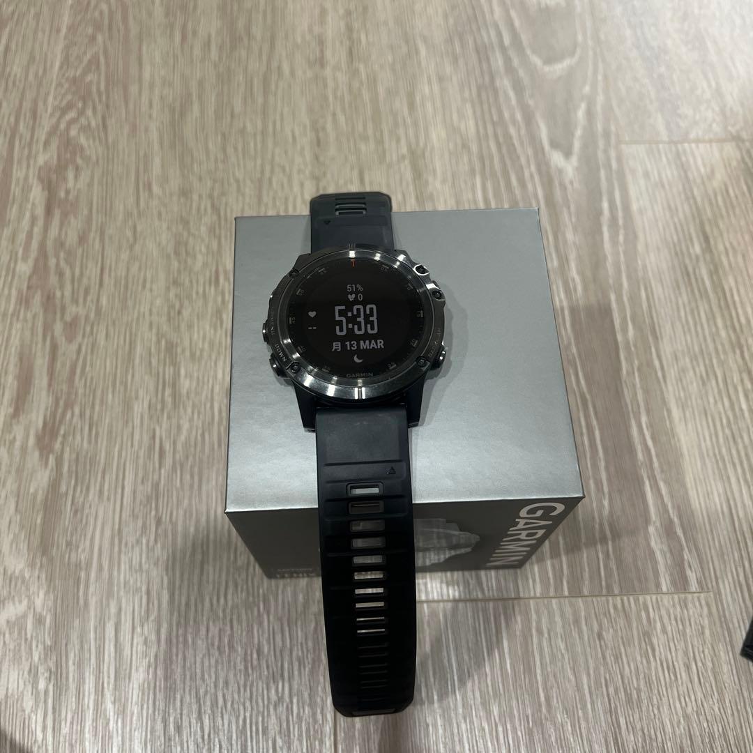 【バンド新品】GARMIN FENIX 5X PLUS サファイア