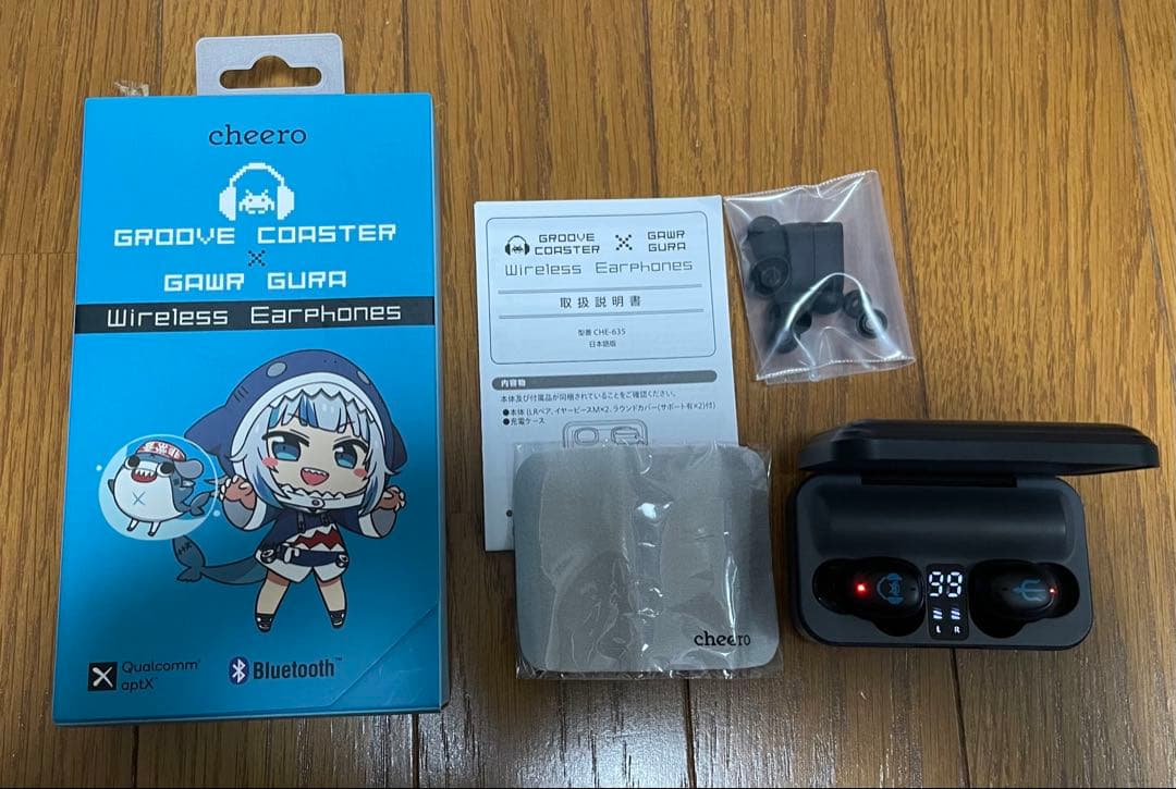 GROOVE COASTER x Gawr Gura ワイヤレスイヤホン