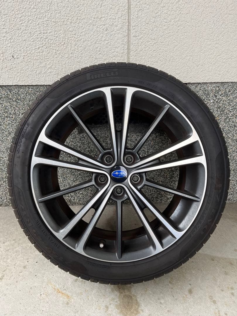 【引取歓迎】BRZ ZC6 純正17インチ ピレリP7EVO 215/45R17