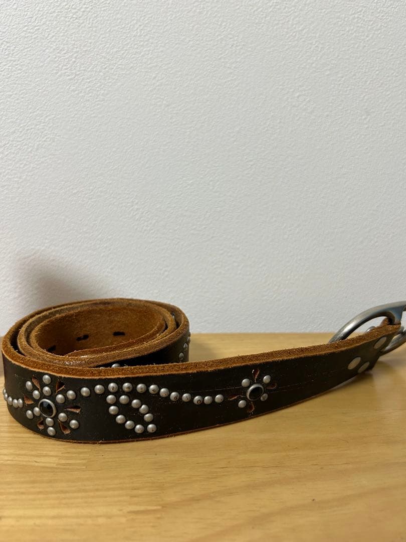 【ミラコスタさん専用】　黒色スタッズベルト