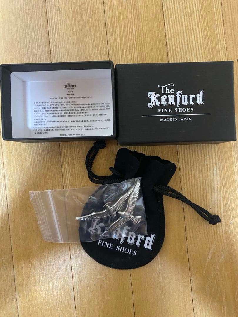 KENFORD ケンフォード　ローファー　革靴　シルバー　アクセサリー　イーグル