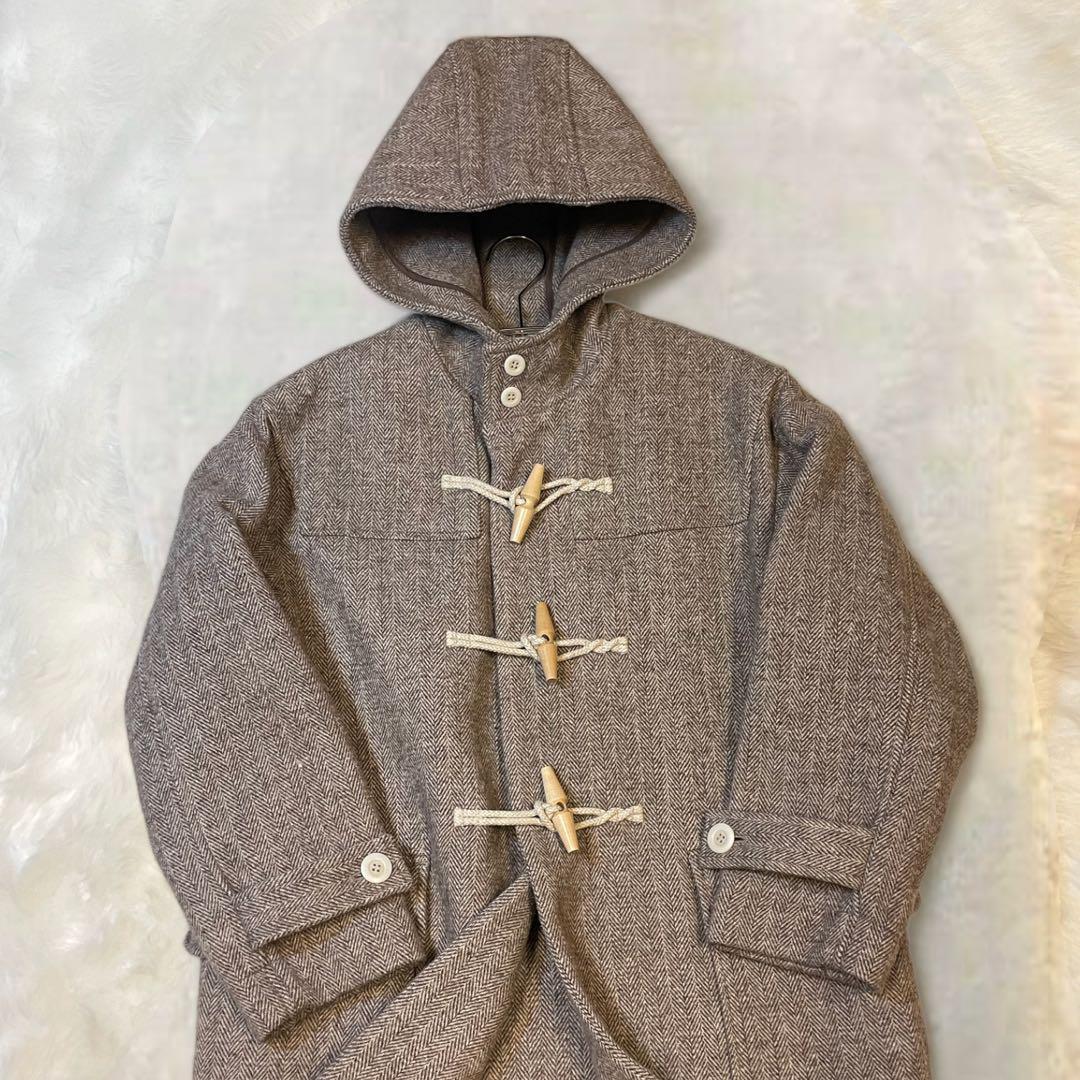 ETRE TOKYO エトレトウキョウ ロングダッフルコート ヘリンボーン