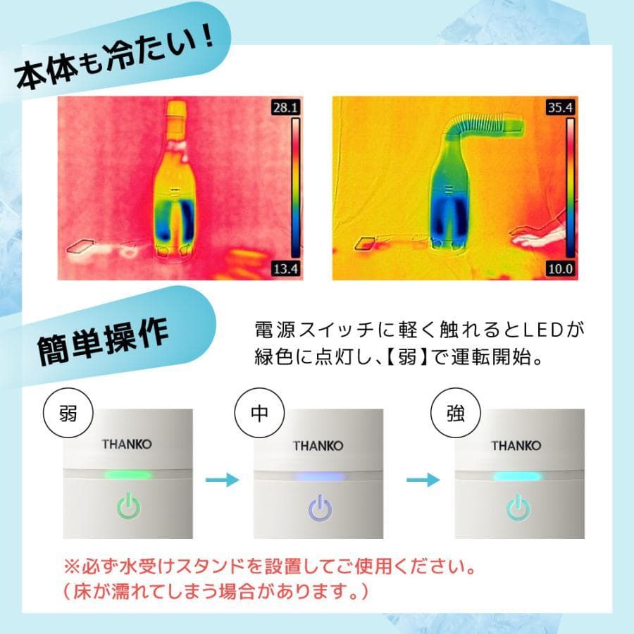 クーラーファン スポットクーラー 小型スリム 「USBスポットアイスファン」