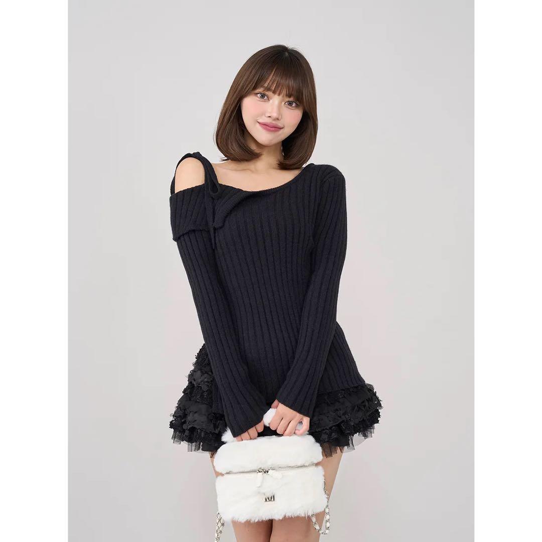 週末限定値下げ 新品未使用 Darich ランダムフリルニットセットアップ