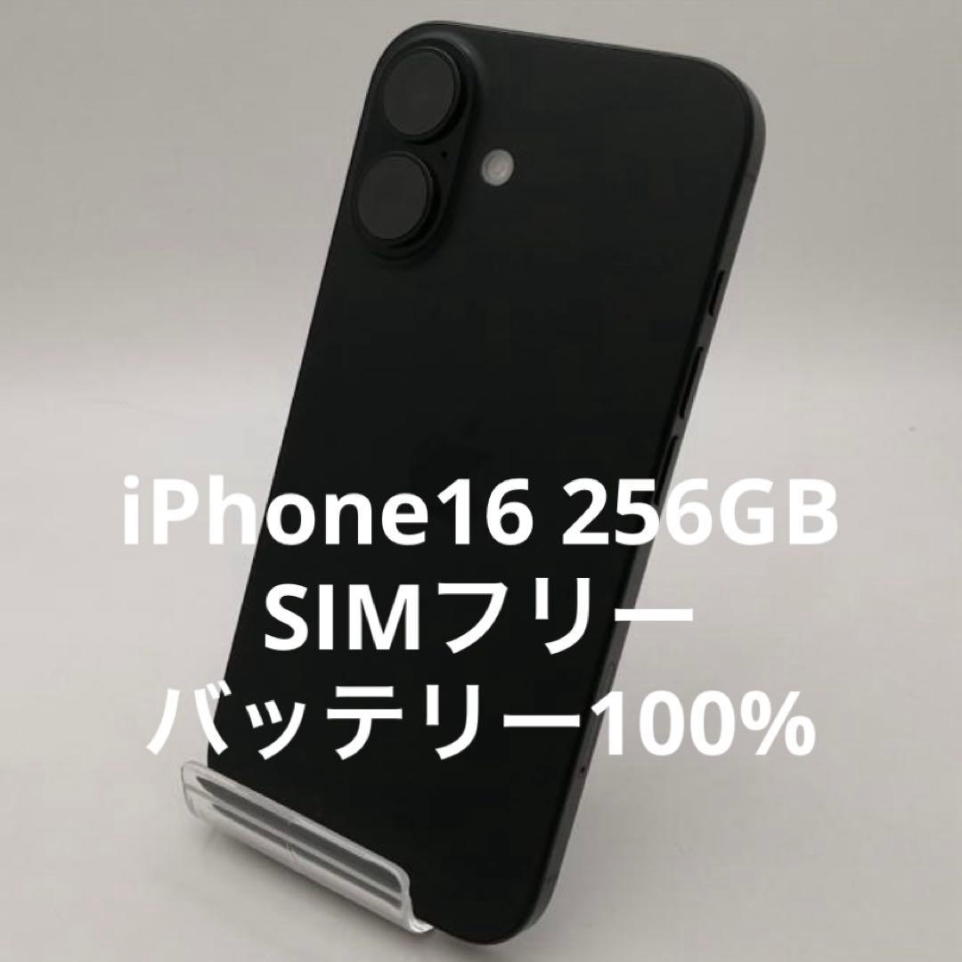 iPhone16 256GB ブラック SIMフリー 極美品