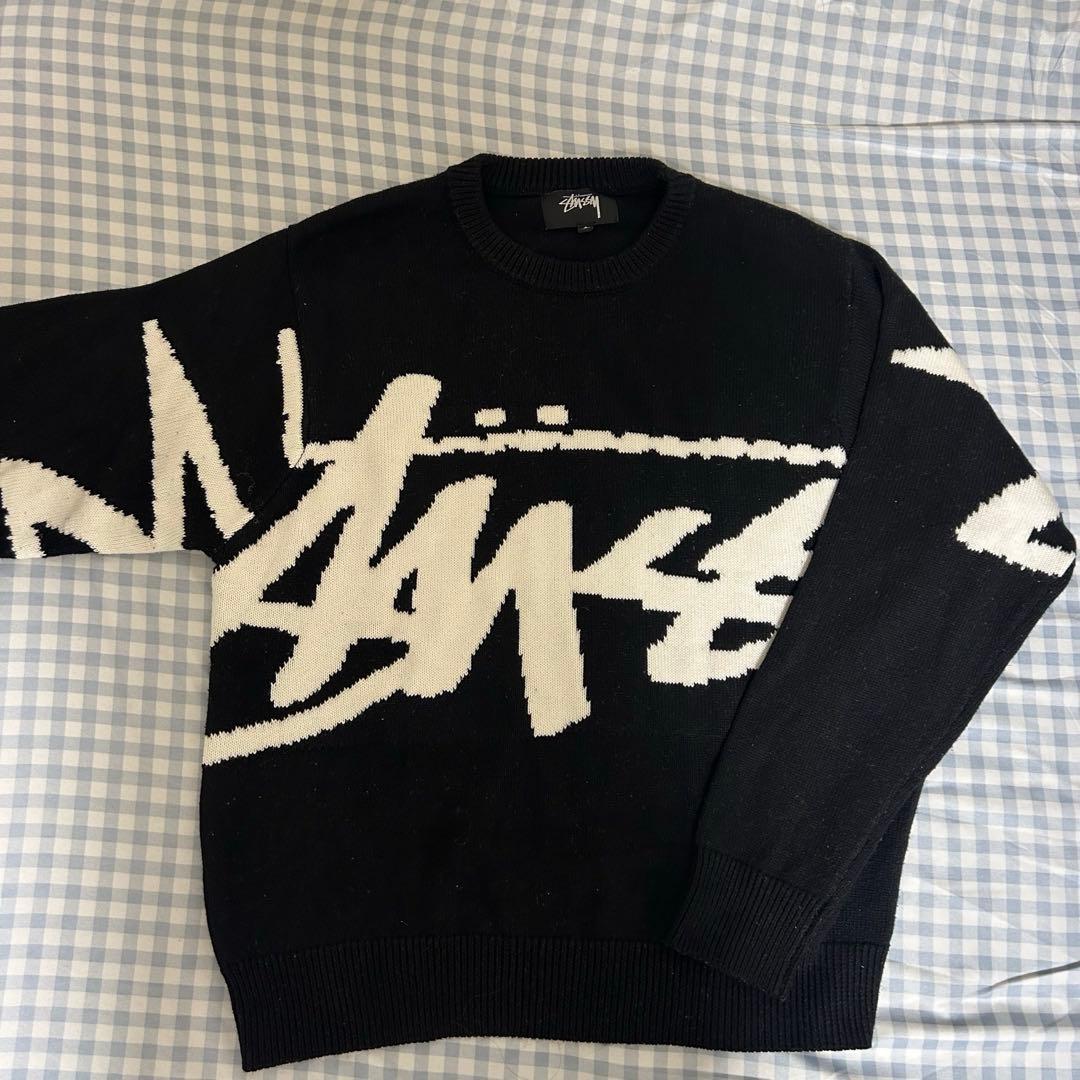 トップス stussy stock sweater black