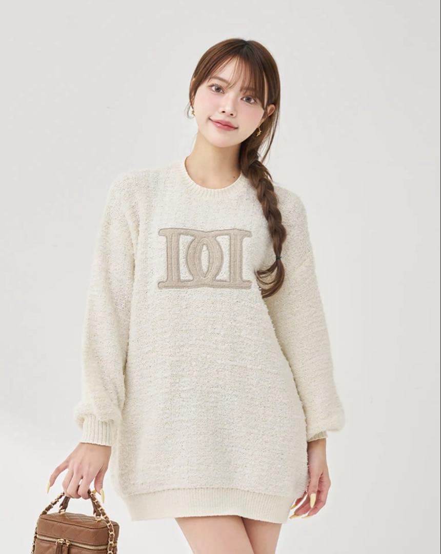 Darich DDロゴツイードニットプルオーバー ダーリッチ ワンピース