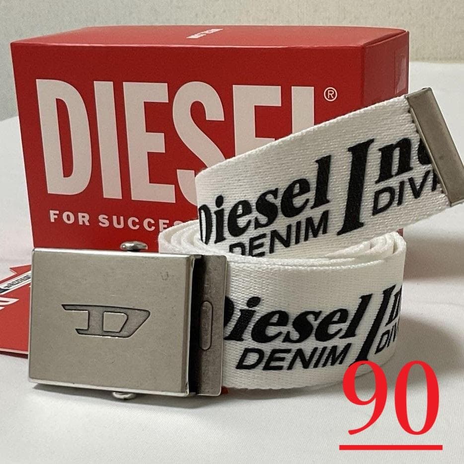 ディーゼル　X09842　90　ウェビング ベルト　ユニセックス