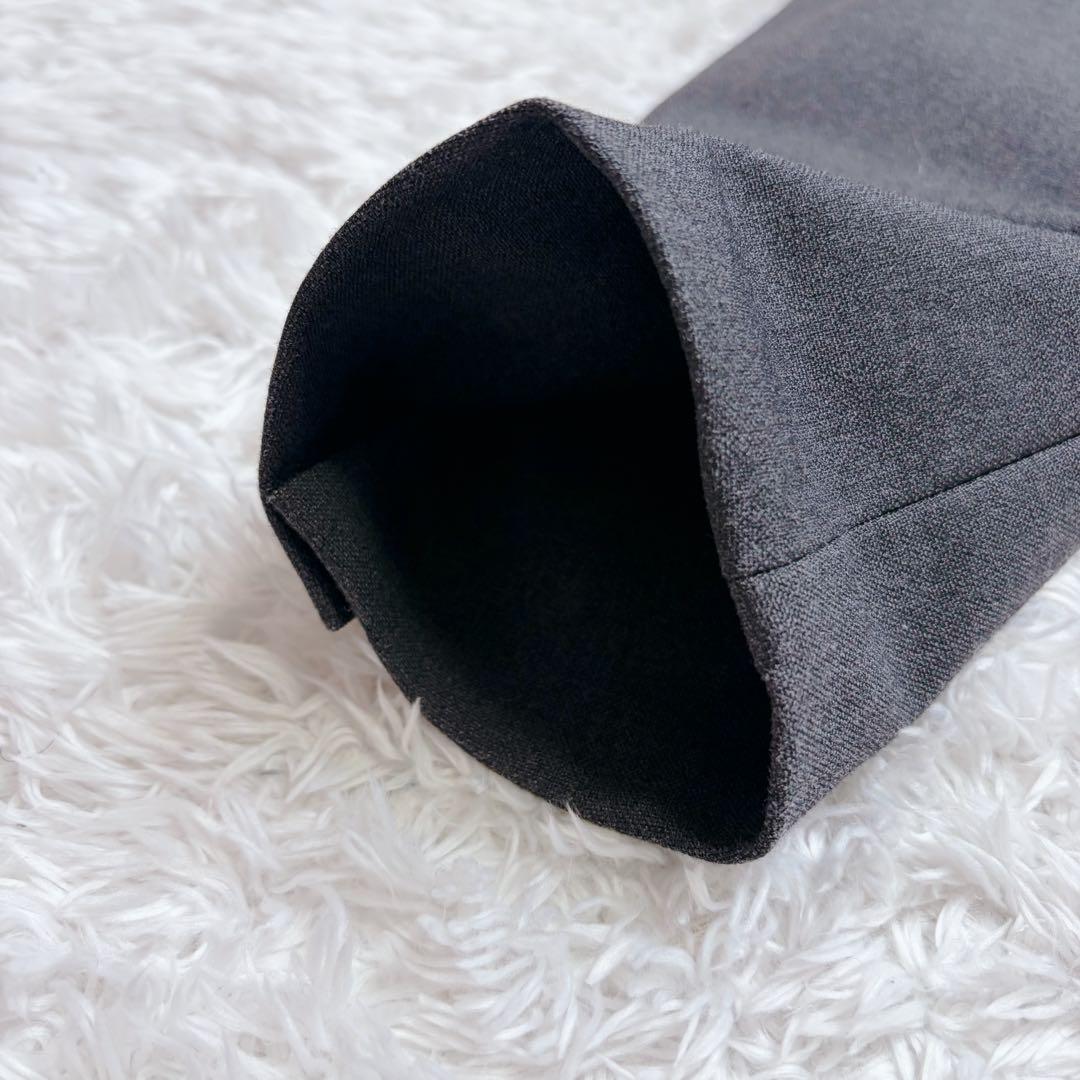 未使用級 プラステ ウォームリザーブパンツスーツ ノーカラー ワイドパンツ