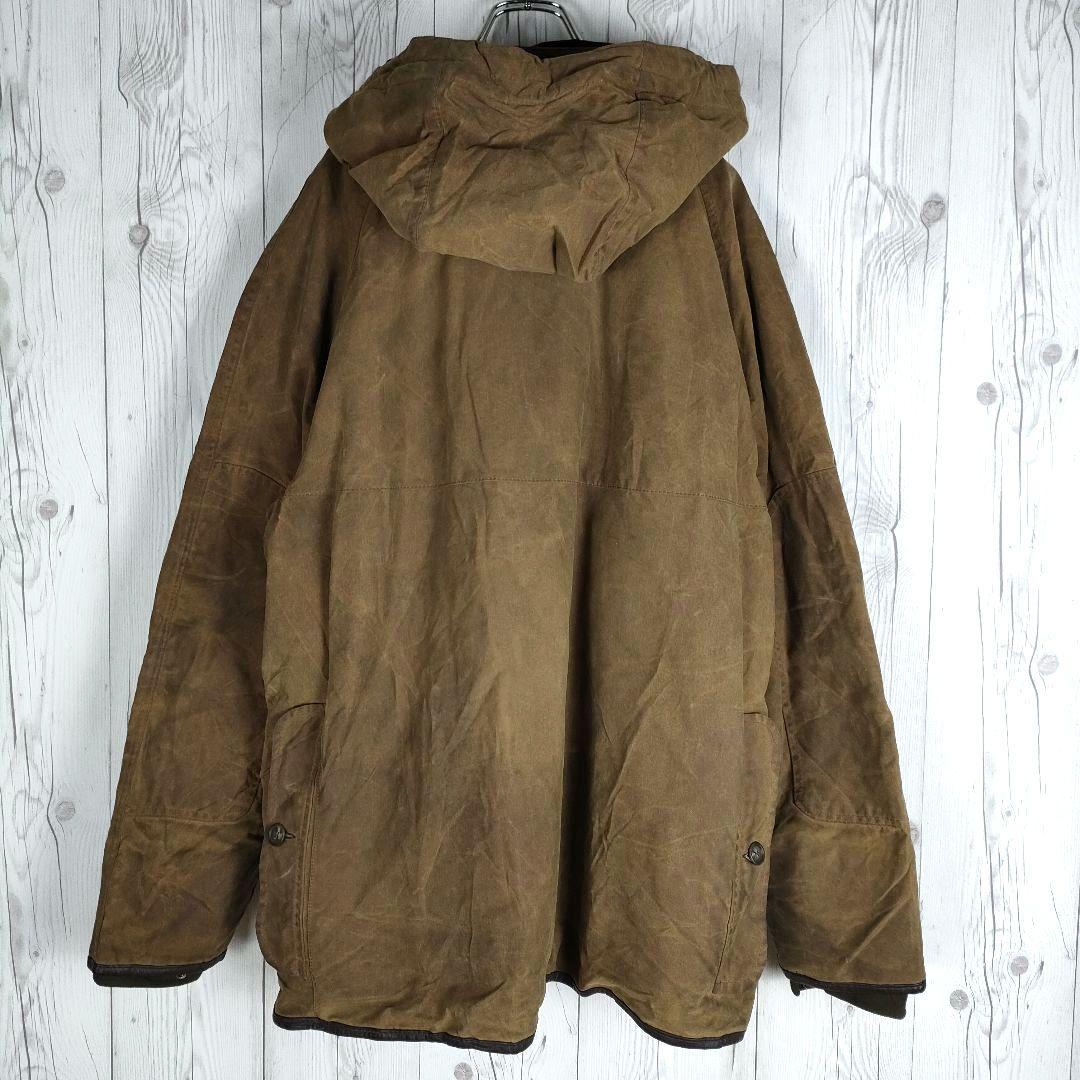 希少♪ バブアー オイルドジャケット BEAUCHAMP 英国製 茶 2XL
