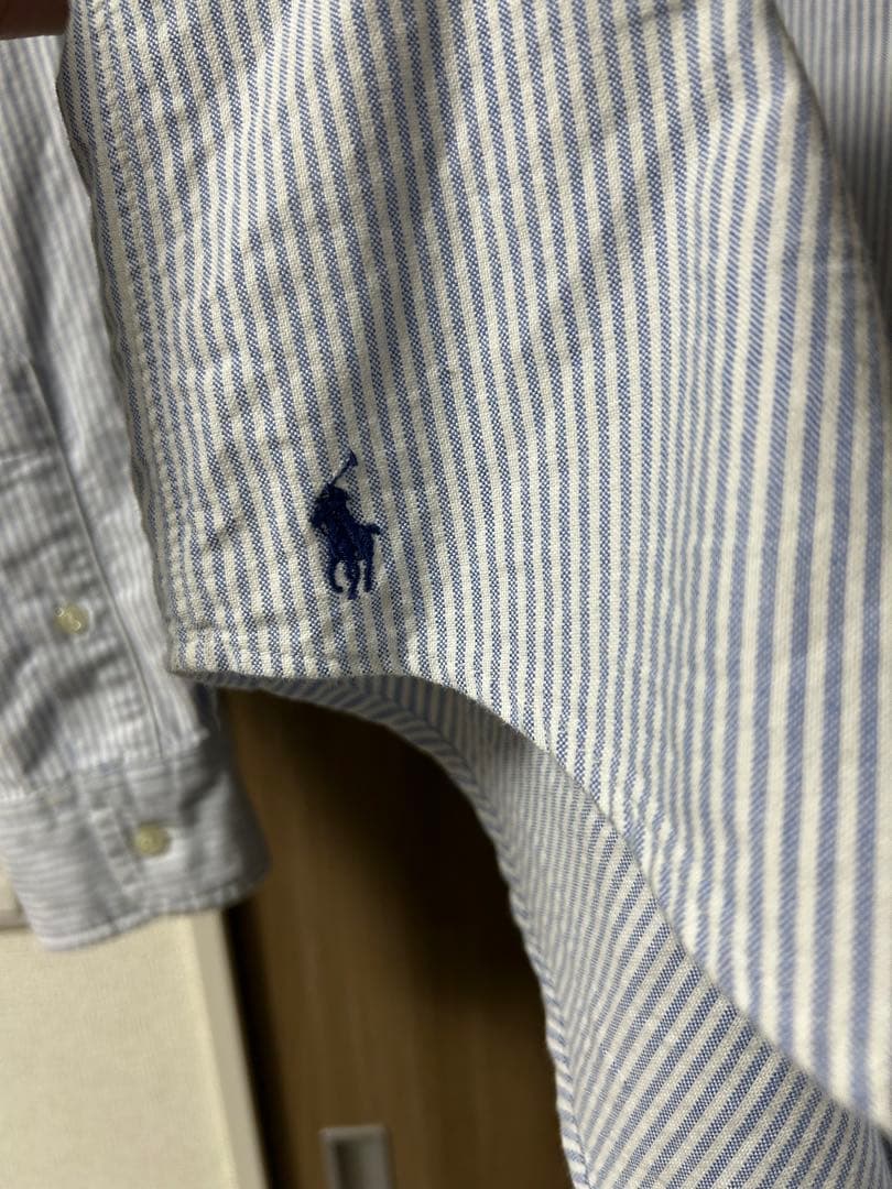 POLO RALPH LAUREN ストライプ　オックスフォード　裾ポニー