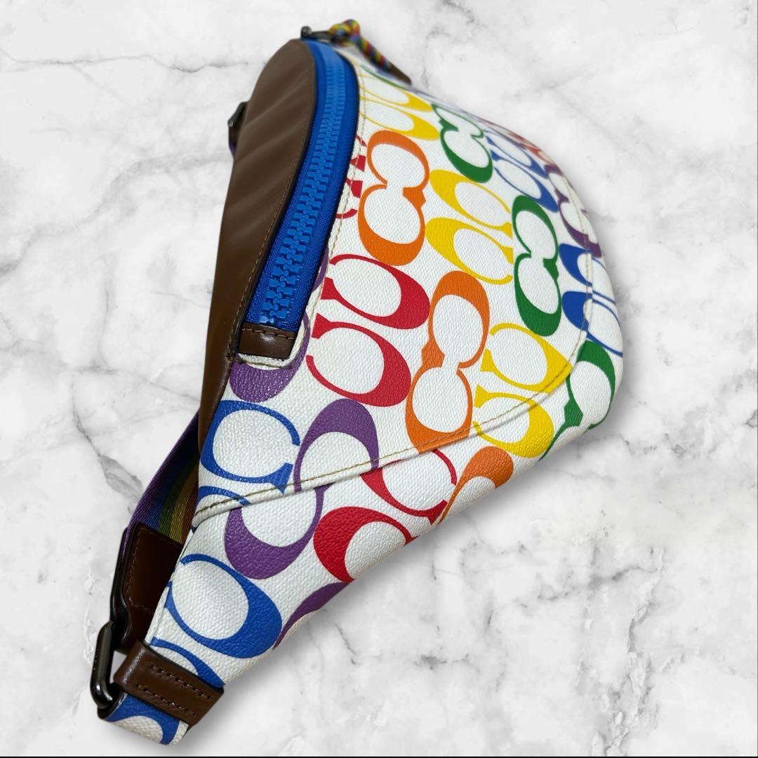 【極美品希少】COACH RAINBOW 2472 ウエストポーチ PVCレザー