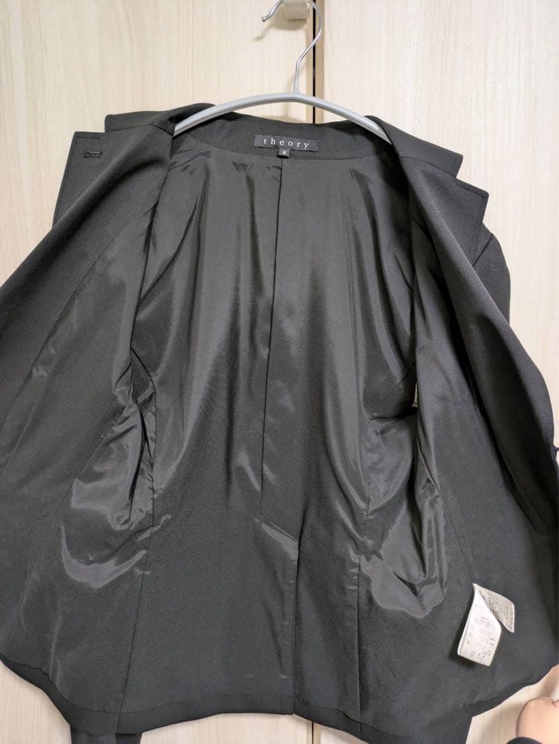 Theory ブラック フォーマル ビジネス　セットアップ パンツスーツ M