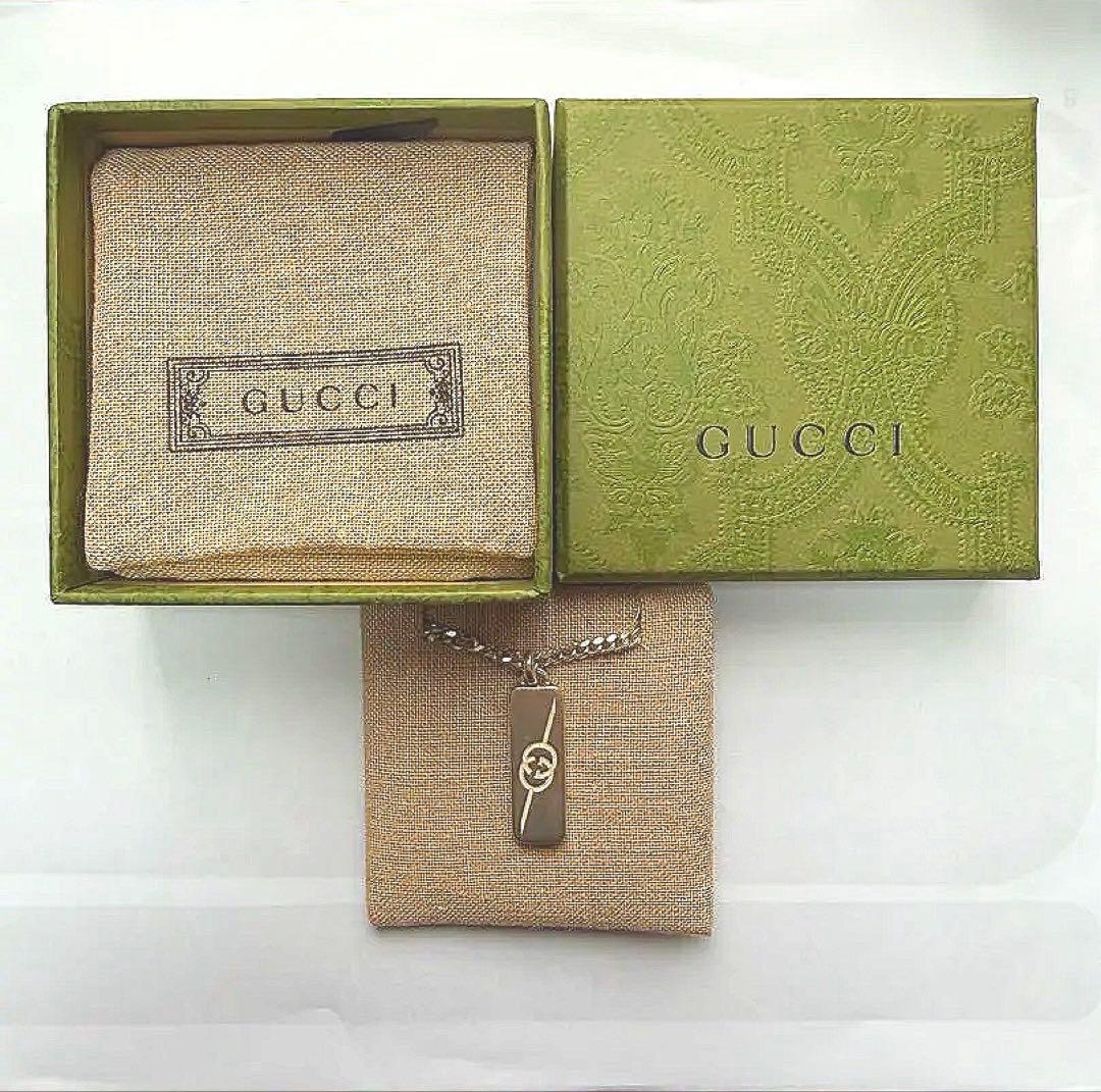 GUCCI ダイアゴナル インターロッキングG ネックレス